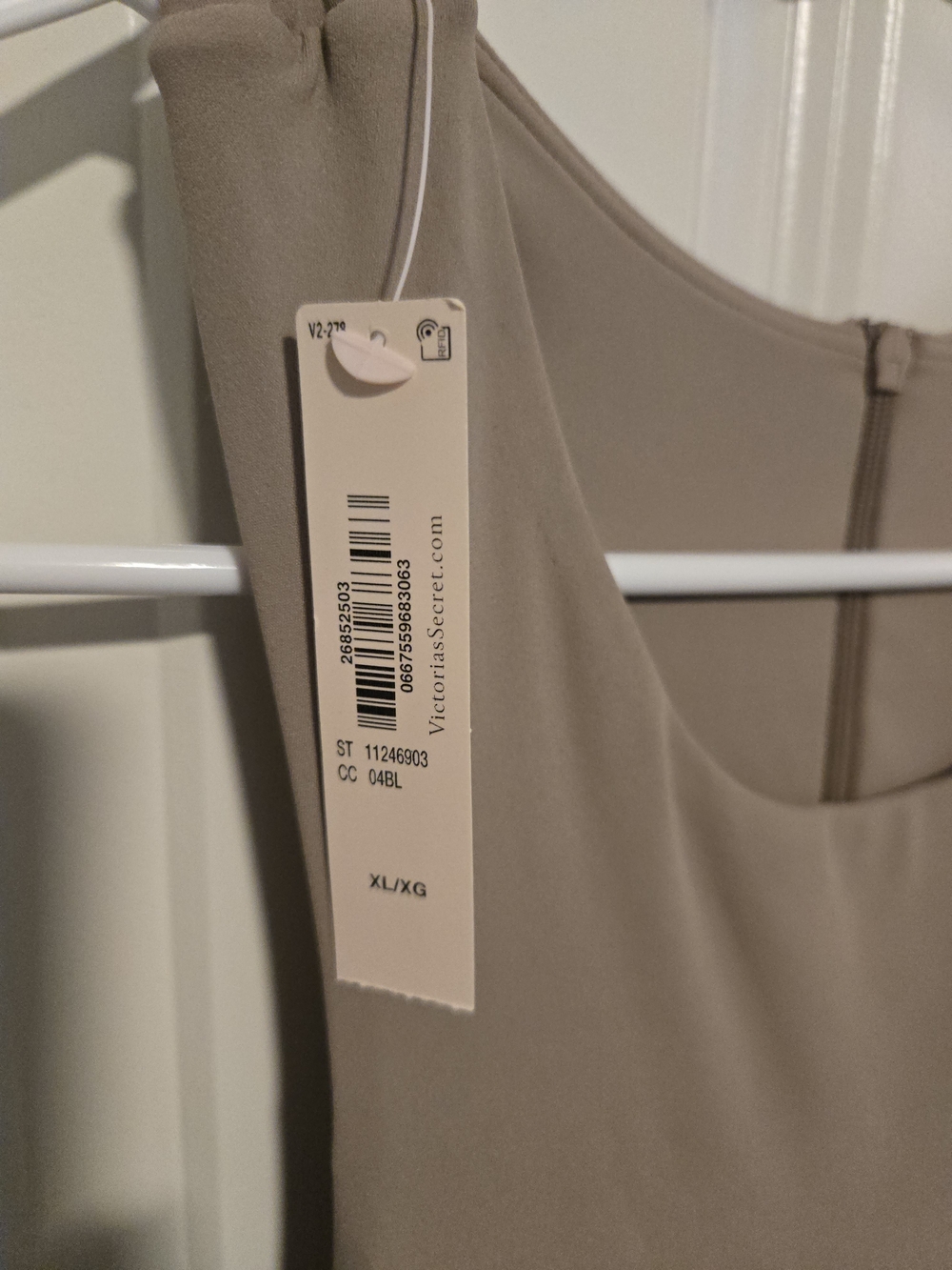 Victoria's Secret Neutral Taupe Strapless Bodycon Jumpsuit